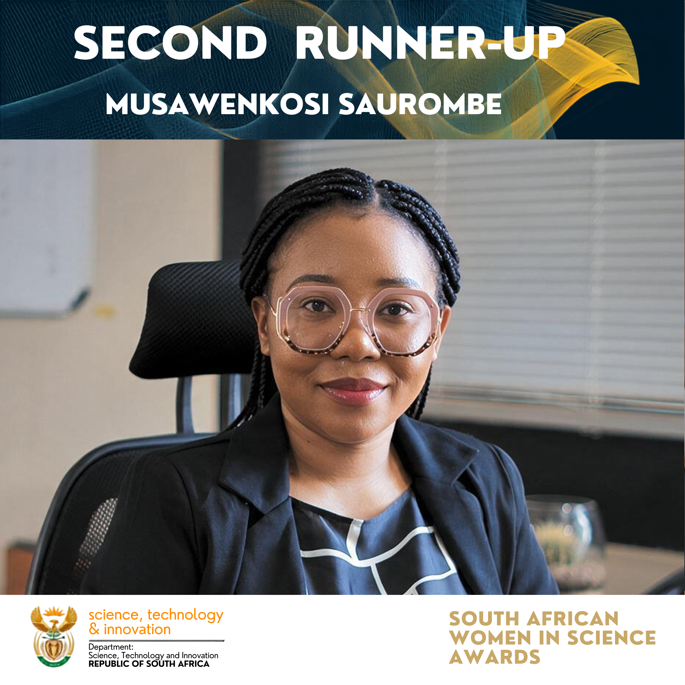 SAWiSA 2026: Prof. Musawenkosi Saurombe — Second Runner-Up, Distinguished Young Woman Researchers
